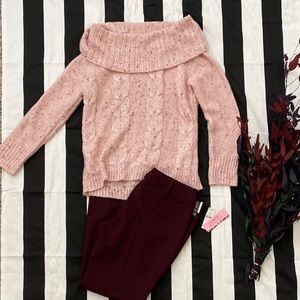 Off the shoulder sweater